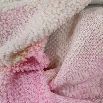Tie Dye Sherpa Fleece Fabric 280 Gsm 100% poliester kolorowy na bluzę z kapturem
