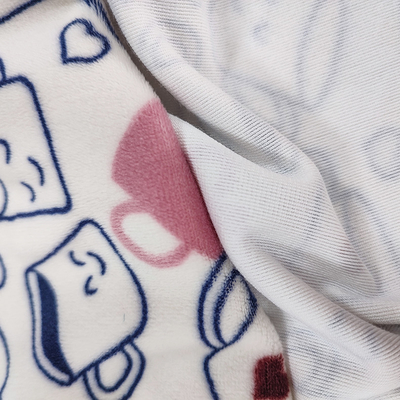 Poliester Spandex Miękka tkanina welurowa Cyfrowy nadruk kreskówkowy na sukienkę odzieżową