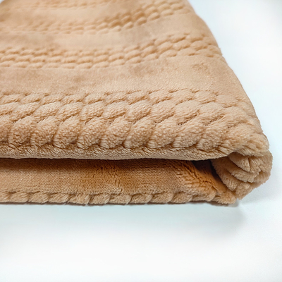 Modna żakardowa flanelowa tkanina polarowa 320 Gsm 150D na bieliznę nocną
