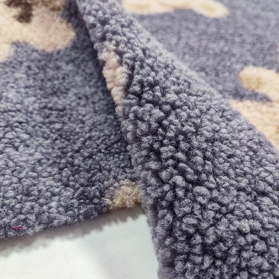 Teddy Bear Sherpa Fleece 330 Gsm 100% poliester Niedźwiedź z nadrukiem