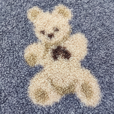 Teddy Bear Sherpa Fleece 330 Gsm 100% poliester Niedźwiedź z nadrukiem