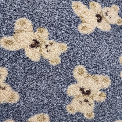 Teddy Bear Sherpa Fleece 330 Gsm 100% poliester Niedźwiedź z nadrukiem