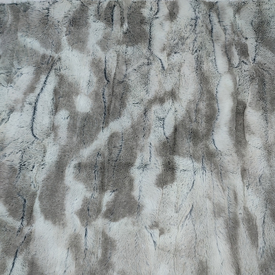 380GSM Koc Faux Fur Fabric 100% Poliester Pv Fleece