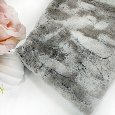 380GSM Koc Faux Fur Fabric 100% Poliester Pv Fleece