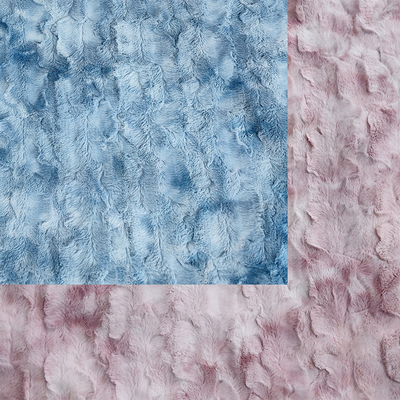 Koc Tie Dyed Pv Fleece Brush Futro Tkanina 260gsm
