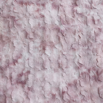 Koc Tie Dyed Pv Fleece Brush Futro Tkanina 260gsm