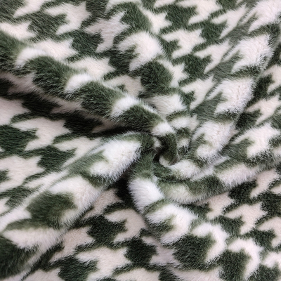 Niestandardowy wzór Faux Fur Miękka i puszysta tkanina 58/60 cali antystatyczna