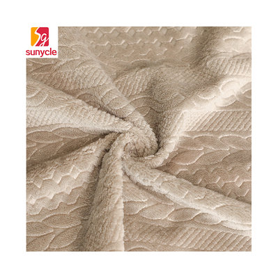 Niestandardowy wzór Polarowa kurtka z tkaniny Solid / Print Jacquard 150D Anti Static