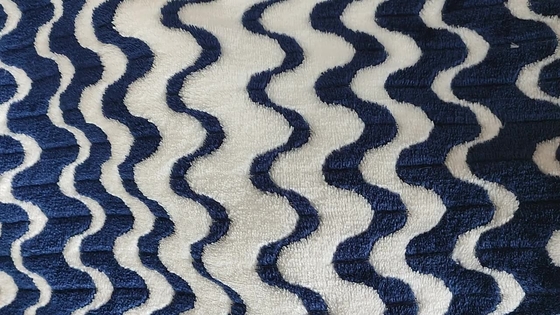 Kationowy żakardowy flanelowy materiał flanelowy 260gsm na ciepły koc tekstylny do domu