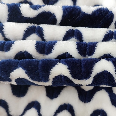 Kationowy żakardowy flanelowy materiał flanelowy 260gsm na ciepły koc tekstylny do domu