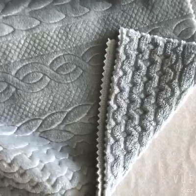 Wytłaczany dzianinowy miękki koc 200gsm 58'' 60"