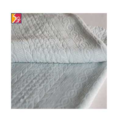 Wytłaczany dzianinowy miękki koc 200gsm 58'' 60"