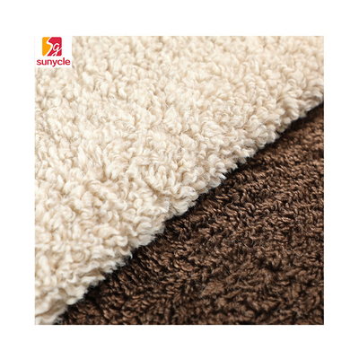 Jednolity kolor Faux Sherpa Fleece Teddy Bear 300gsm Płaszcz zewnętrzny ciepły