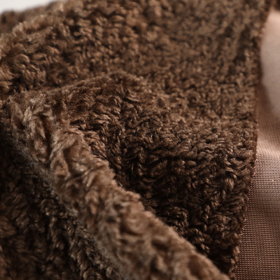 Jednolity kolor Faux Sherpa Fleece Teddy Bear 300gsm Płaszcz zewnętrzny ciepły