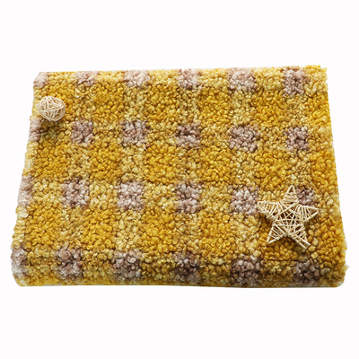 58 &amp;#39;&amp;#39; 60 &amp;#39;&amp;#39; 150D 300gsm Plaid Sherpa Fabric For Sofa Toys Poszewka na poduszkę