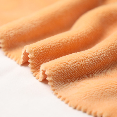 Solidna pomarańczowa jednostronna tkanina Shu Velveteen 150gsm Krótki plusz na poszewkę na poduszkę na sofę