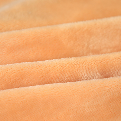 Solidna pomarańczowa jednostronna tkanina Shu Velveteen 150gsm Krótki plusz na poszewkę na poduszkę na sofę