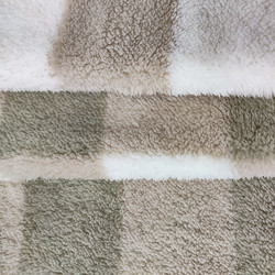 Tkanina Shu Velveteen z nadrukiem w kratę 100% poliester 280gsm