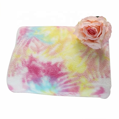 Tie barwiona tkanina Tęczowa Miękka tkanina Sherpa 240gsm 150D
