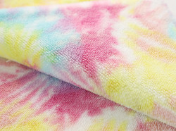 Tie barwiona tkanina Tęczowa Miękka tkanina Sherpa 240gsm 150D