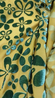 Kwiatowy wzór koreański aksamitny materiał 140gsm na szalik damski