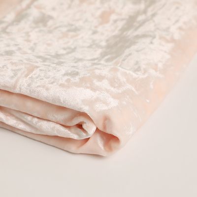 Spandex Poliester Różowy Velvet Tkanina 150D 288F 240gsm