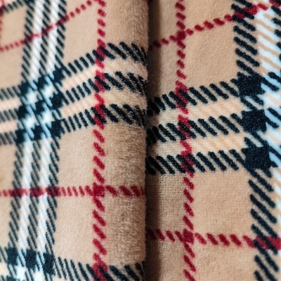 240gsm Super miękka tkanina flanelowa 288F Poliester Spandex na buty Sofa Cover