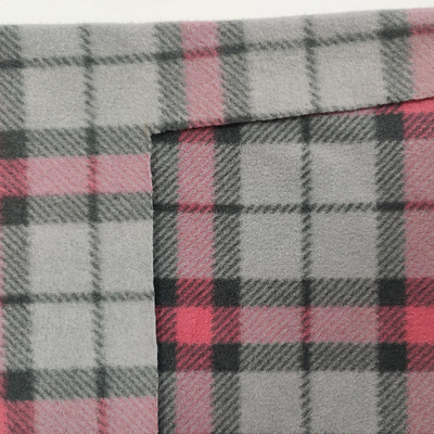 Plaid Printed Micro Fleece Fabric Klasyczny polar na szaliki Sukienka rękawice