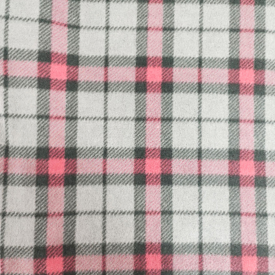 Plaid Printed Micro Fleece Fabric Klasyczny polar na szaliki Sukienka rękawice